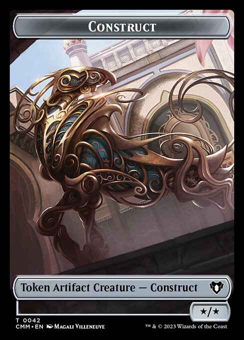 Treasure // Construct (0042) Double-Sided Token [Commander Masters Tokens] | Pegasus Games WI