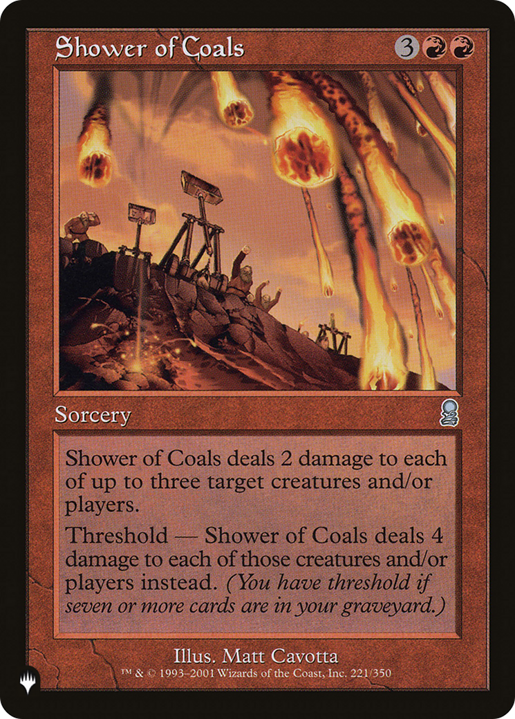 Shower of Coals [The List] | Pegasus Games WI