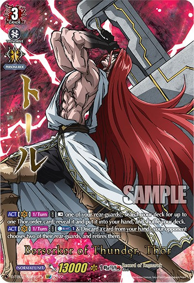 Berserker of Thunder, Thor (D-TB02/SSP05EN) [Record of Ragnarok] | Pegasus Games WI