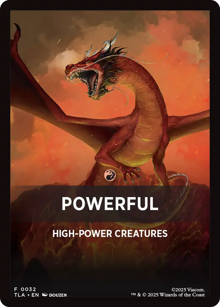 Powerful Theme Card [Avatar: The Last Airbender Tokens] | Pegasus Games WI