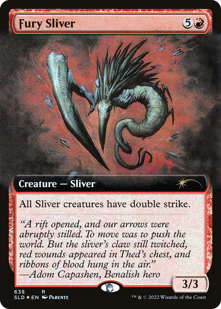 Fury Sliver (Extended Art) [Secret Lair Drop Promos] | Pegasus Games WI