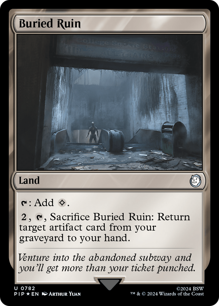 Buried Ruin (Surge Foil) [Fallout] | Pegasus Games WI