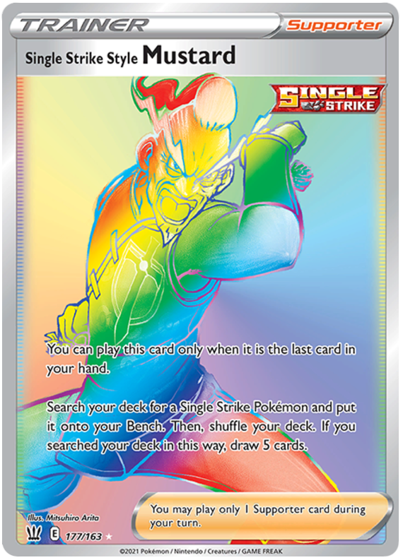 Single Strike Style Mustard (177/163) [Sword & Shield: Battle Styles] | Pegasus Games WI