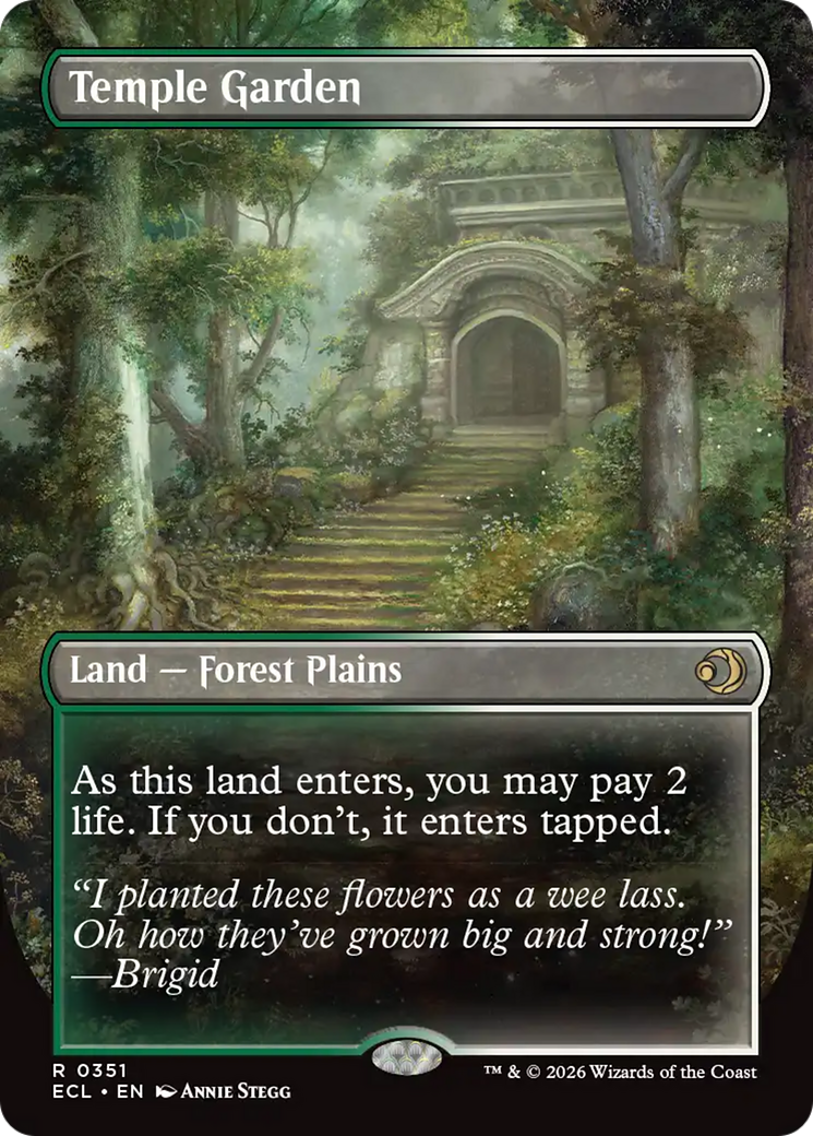 Temple Garden (Borderless) [Lorwyn Eclipsed] | Pegasus Games WI