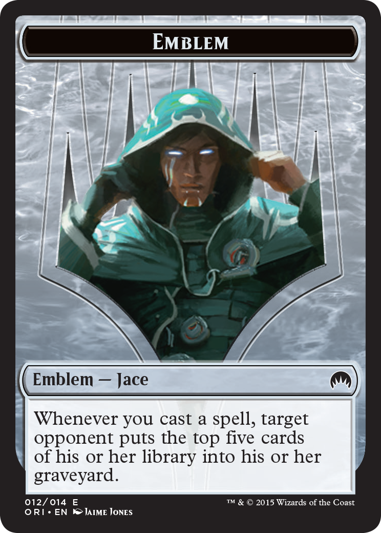 Pest // Jace, Telepath Unbound Emblem Double-Sided Token [Secret Lair: From Cute to Brute Tokens] | Pegasus Games WI