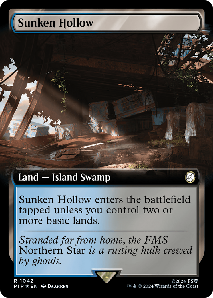 Sunken Hollow (Extended Art) (Surge Foil) [Fallout] | Pegasus Games WI