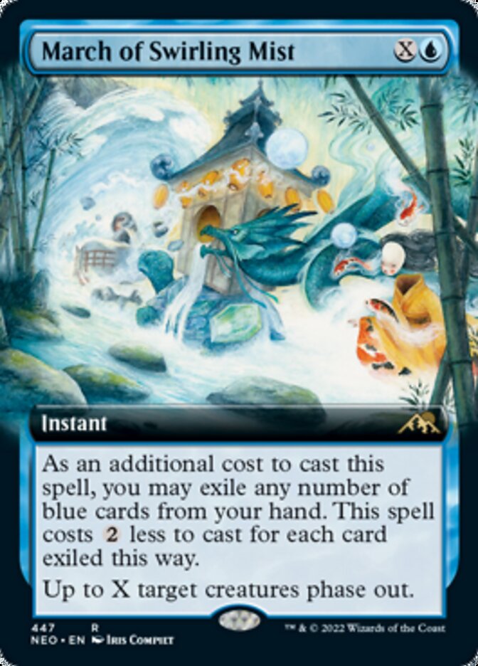 March of Swirling Mist (Extended Art) [Kamigawa: Neon Dynasty] | Pegasus Games WI