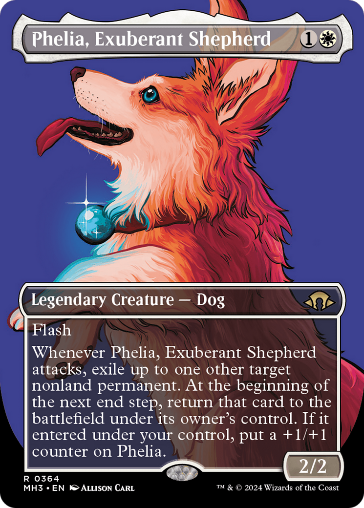 Phelia, Exuberant Shepherd (Borderless) [Modern Horizons 3] | Pegasus Games WI