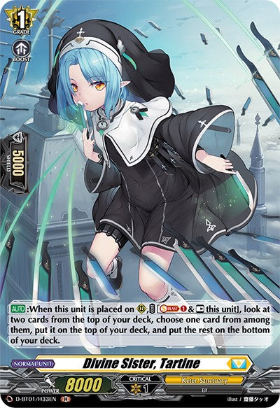 Divine Sister, Tartine (D-BT01/H33EN) [Genesis of the Five Greats] | Pegasus Games WI