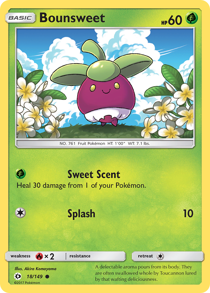 Bounsweet (18/149) [Sun & Moon: Base Set] | Pegasus Games WI