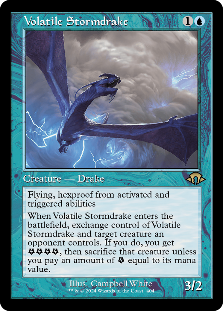 Volatile Stormdrake (Retro) [Modern Horizons 3] | Pegasus Games WI