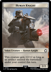 Human Knight // Food (0014) Double-Sided Token [Fallout Tokens] | Pegasus Games WI