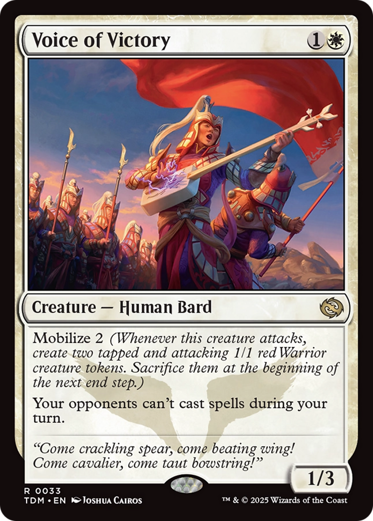 Voice of Victory [Tarkir: Dragonstorm] | Pegasus Games WI