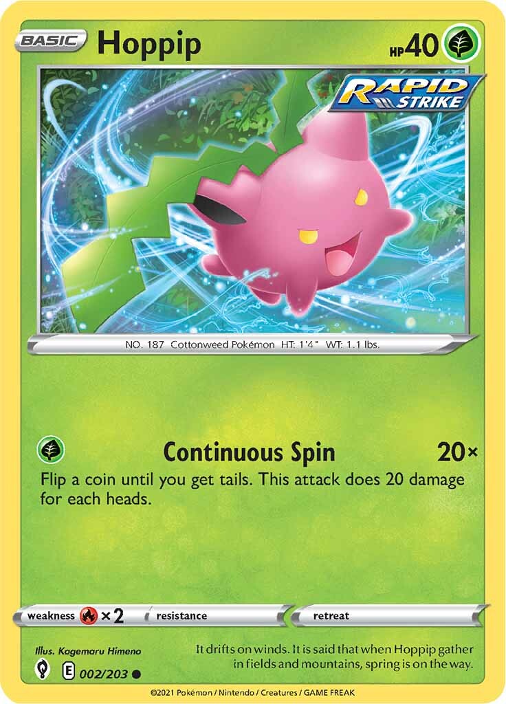 Hoppip (002/203) [Sword & Shield: Evolving Skies] | Pegasus Games WI