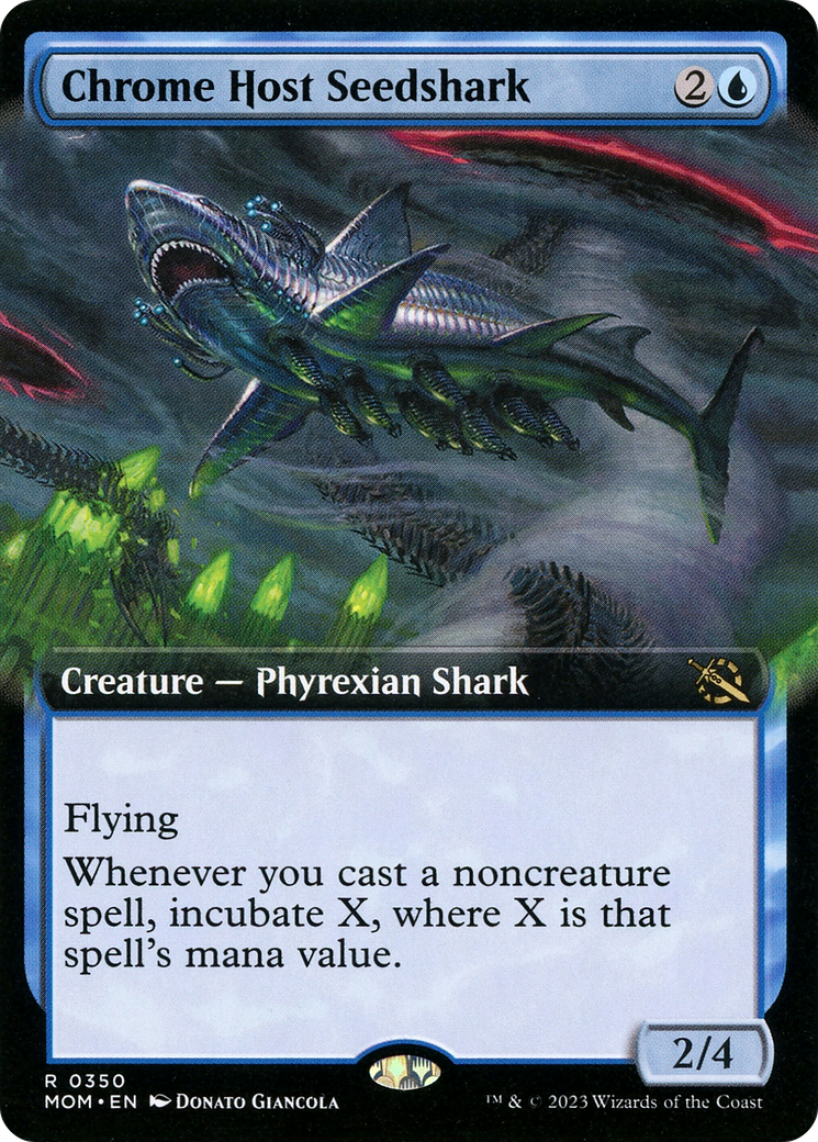 Chrome Host Seedshark (Extended Art) [March of the Machine] | Pegasus Games WI