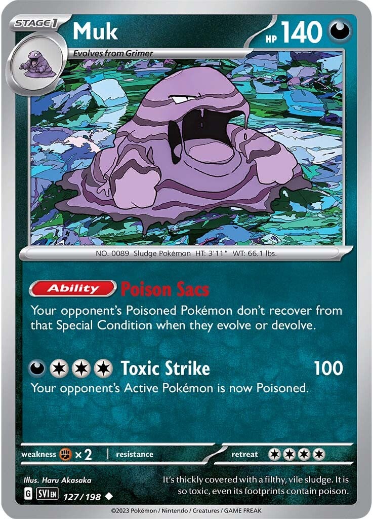 Muk (127/198) [Scarlet & Violet: Base Set] | Pegasus Games WI