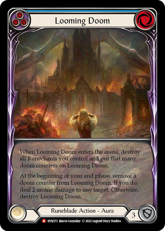 Looming Doom (Extended Art) [DYN175] (Dynasty)  Rainbow Foil | Pegasus Games WI