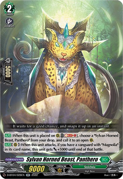 Sylvan Horned Beast, Panthero (D-BT04/028EN) [Awakening of Chakrabarthi] | Pegasus Games WI