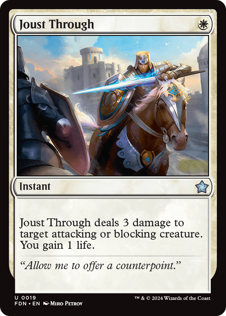 Joust Through [Foundations] | Pegasus Games WI