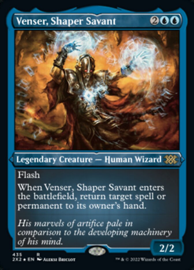 Venser, Shaper Savant (Foil Etched) [Double Masters 2022] | Pegasus Games WI