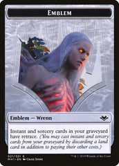 Zombie (007) // Wrenn and Six Emblem (021) Double-Sided Token [Modern Horizons Tokens] | Pegasus Games WI