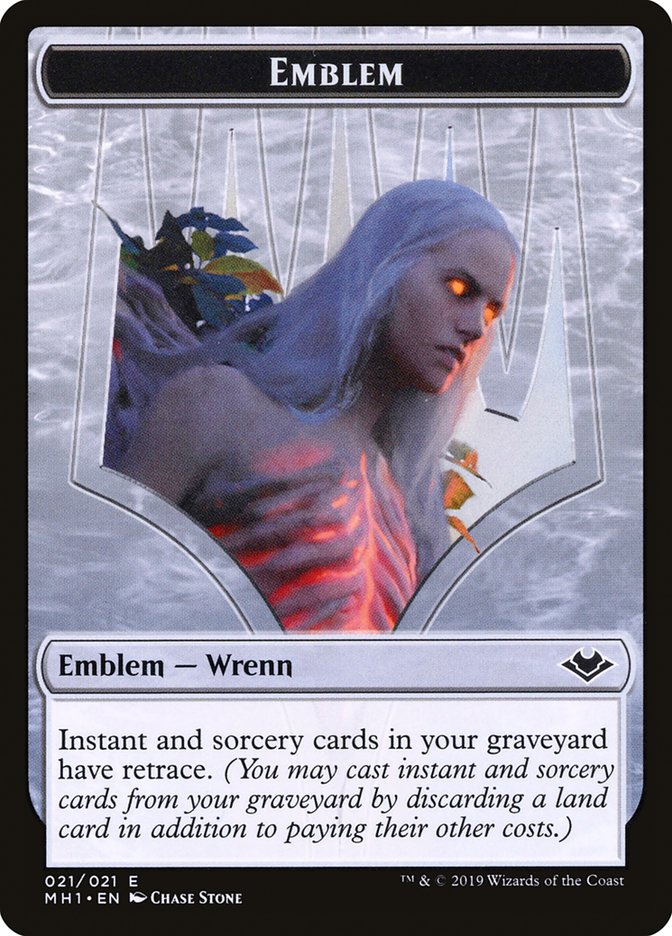 Shapeshifter (001) // Wrenn and Six Emblem (021) Double-Sided Token [Modern Horizons Tokens] | Pegasus Games WI