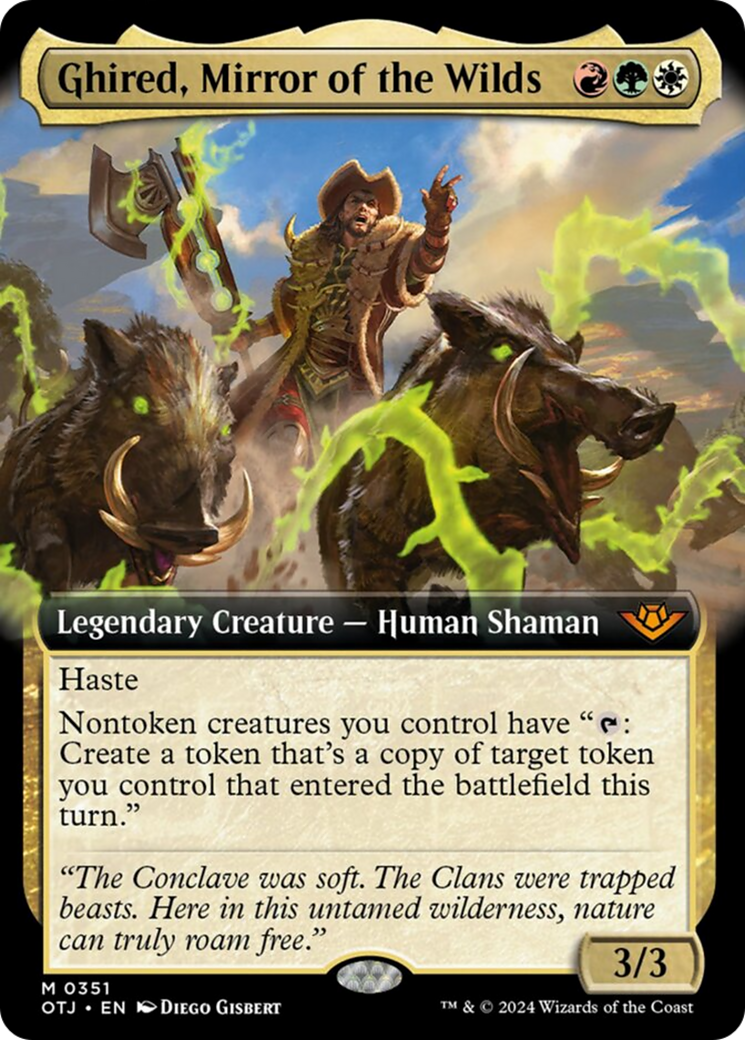 Ghired, Mirror of the Wilds (Extended Art) [Outlaws of Thunder Junction] | Pegasus Games WI