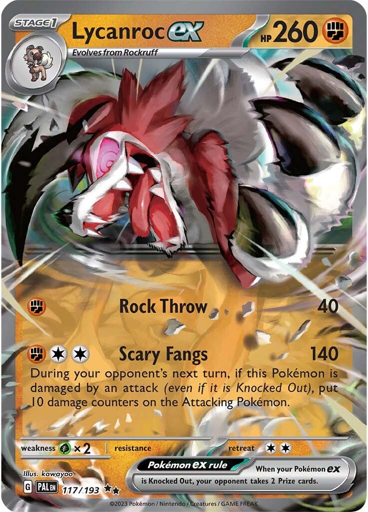 Lycanroc ex (117/193) [Scarlet & Violet: Paldea Evolved] | Pegasus Games WI