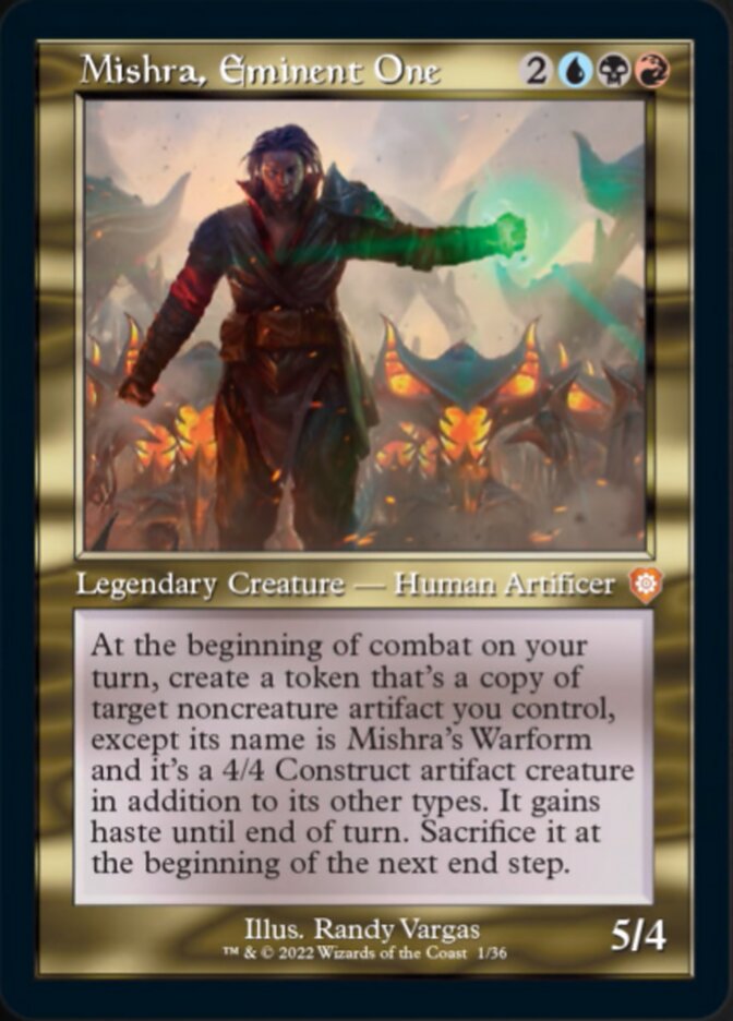 Mishra, Eminent One (001) (Retro) [The Brothers' War Commander] | Pegasus Games WI