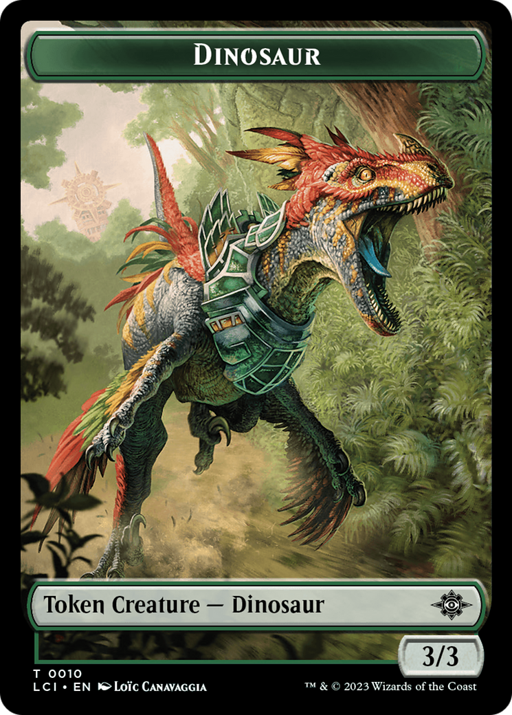 Map // Dinosaur (0010) Double-Sided Token [The Lost Caverns of Ixalan Tokens] | Pegasus Games WI