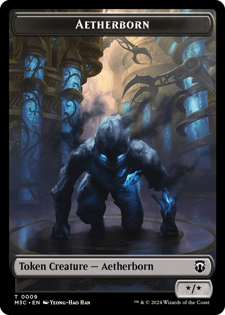 Aetherborn // Thopter Double-Sided Token [Modern Horizons 3 Commander Tokens] | Pegasus Games WI