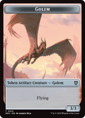 Construct // Golem (0013) Double-Sided Token [Aetherdrift Tokens] | Pegasus Games WI