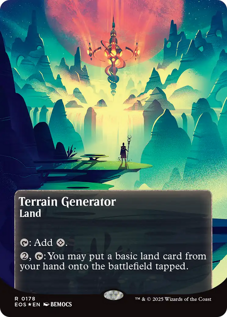 Terrain Generator (0178) (Borderless) (Galaxy Foil) [Edge of Eternities: Stellar Sights] | Pegasus Games WI