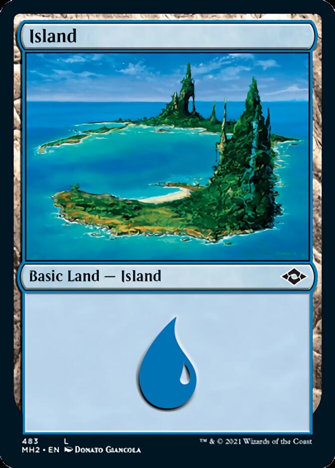 Island (483) (Foil Etched) [Modern Horizons 2] | Pegasus Games WI