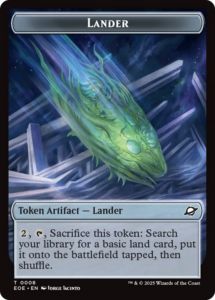 Beast (0006) // Lander Double-Sided Token [Edge of Eternities Tokens] | Pegasus Games WI