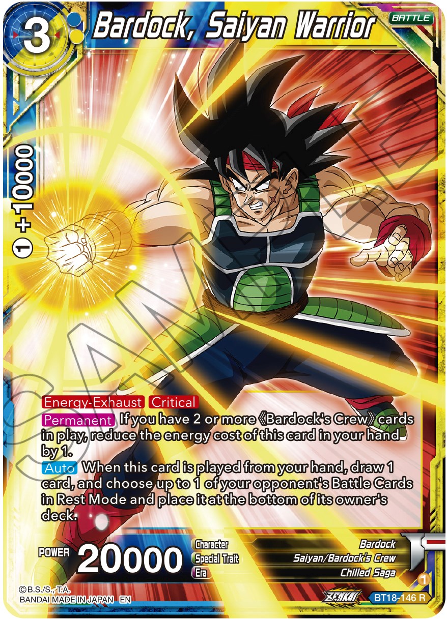 Bardock, Saiyan Warrior (BT18-146) [Dawn of the Z-Legends] | Pegasus Games WI