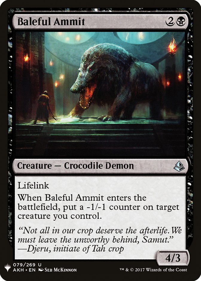 Baleful Ammit [Mystery Booster] | Pegasus Games WI