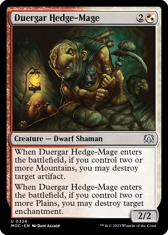 Duergar Hedge-Mage [March of the Machine Commander] | Pegasus Games WI