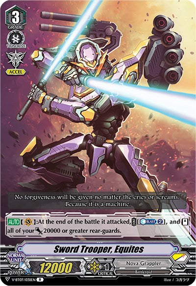 Sword Trooper, Equites (V-BT07/038EN) [Infinideity Cradle] | Pegasus Games WI