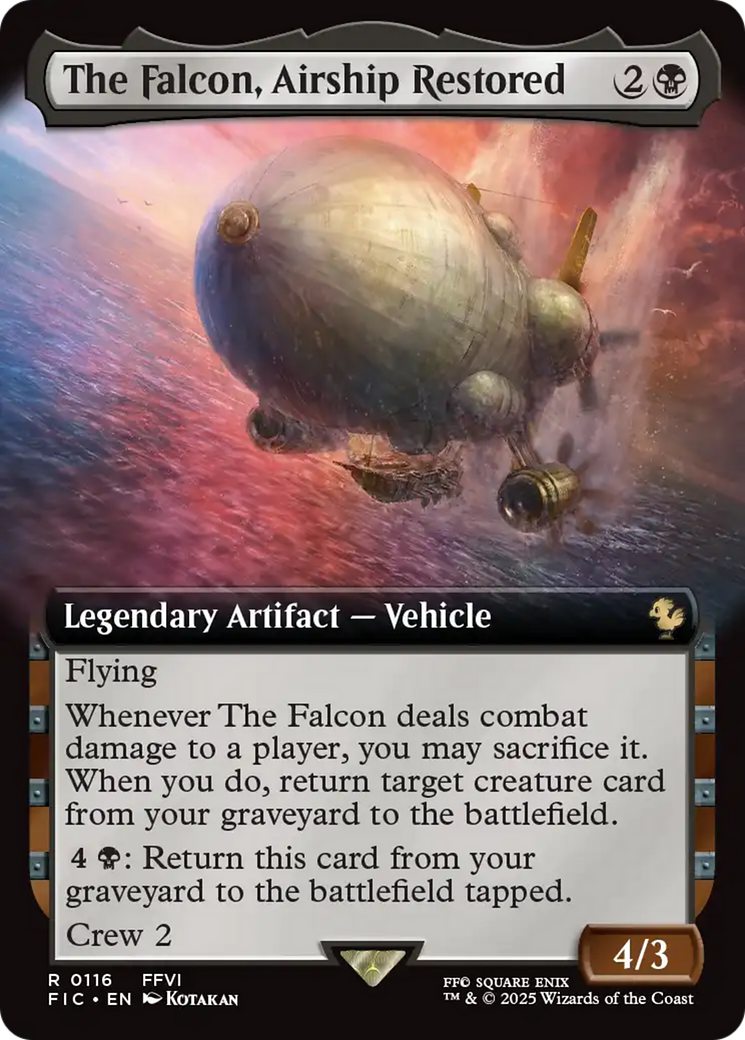 The Falcon, Airship Restored (Extended Art) [FINAL FANTASY Commander] | Pegasus Games WI