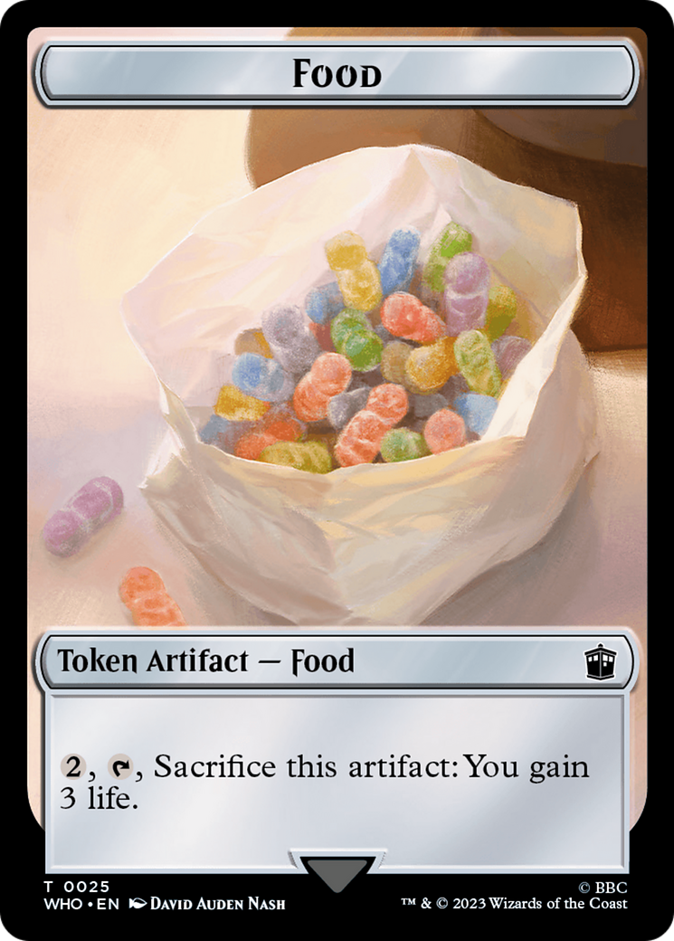 Alien Angel // Food (0025) Double-Sided Token [Doctor Who Tokens] | Pegasus Games WI