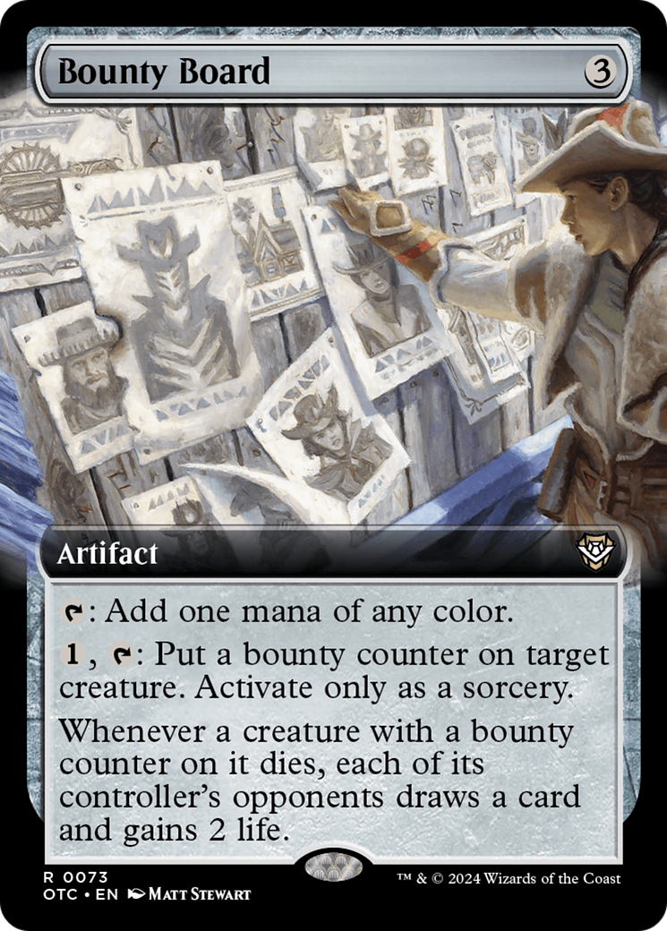 Bounty Board (Extended Art) [Outlaws of Thunder Junction Commander] | Pegasus Games WI