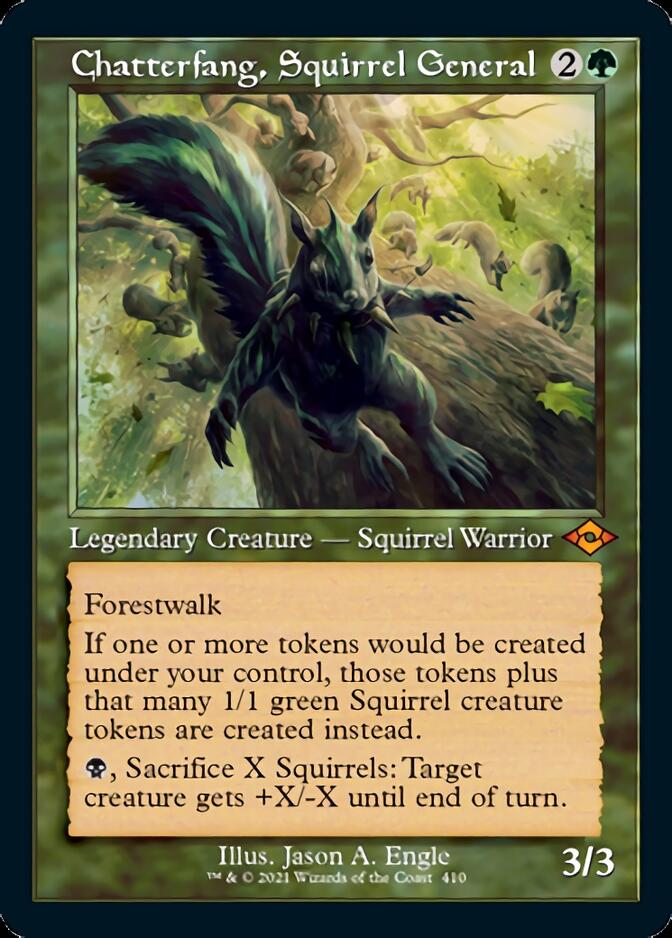 Chatterfang, Squirrel General (Retro Foil Etched) [Modern Horizons 2] | Pegasus Games WI