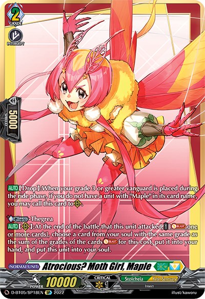 Atrocious? Moth Girl, Maple (D-BT05/SP18EN) [Triumphant Return of the Brave Heroes] | Pegasus Games WI