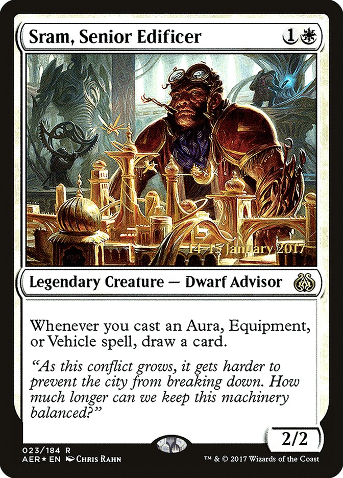 Sram, Senior Edificer [Aether Revolt Prerelease Promos] | Pegasus Games WI