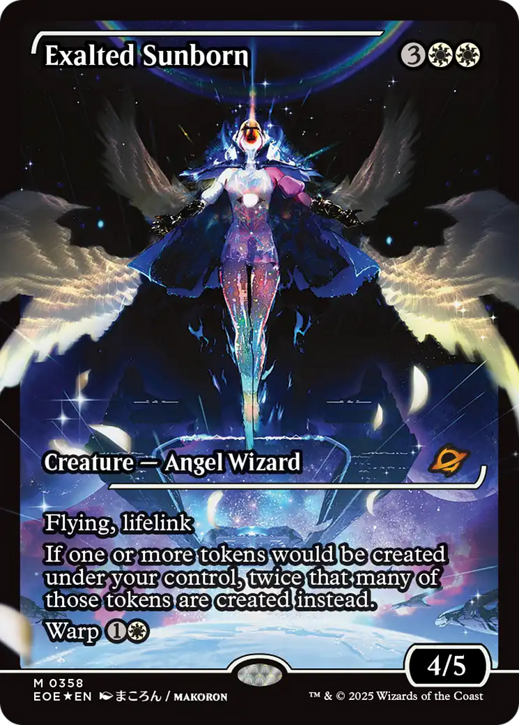 Exalted Sunborn (Showcase) [Edge of Eternities] | Pegasus Games WI