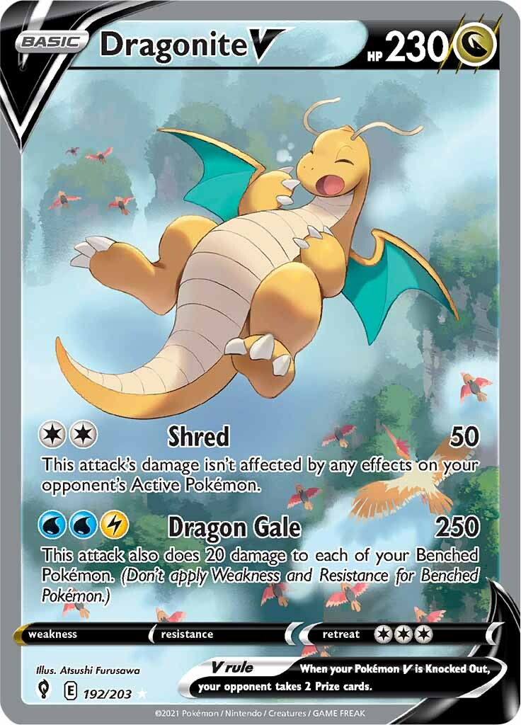 Dragonite V (192/203) [Sword & Shield: Evolving Skies] | Pegasus Games WI