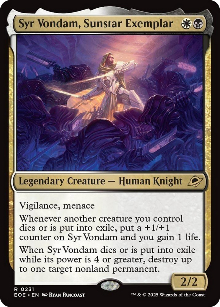 Syr Vondam, Sunstar Exemplar [Edge of Eternities] | Pegasus Games WI
