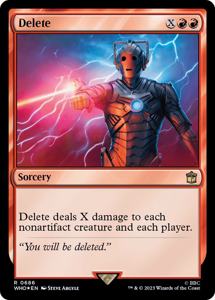 Delete (Surge Foil) [Doctor Who] | Pegasus Games WI