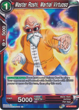 Master Roshi, Martial Virtuoso (BT10-010) [Rise of the Unison Warrior 2nd Edition] | Pegasus Games WI